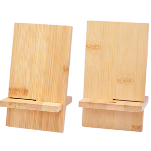 Soporte de Madera para Teléfono Móvil y Tablet <span class=keywords><strong>VIP</strong></span> de Oficina, Soporte Creativo de Bambú para Exhibición de Teléfonos Móviles - Product Image 1