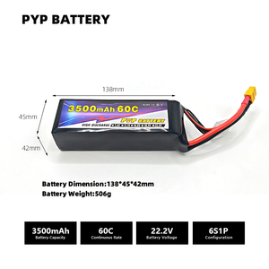 Nhà Máy ban đầu 3500mAh 6S/12S 300wh/kg ánh sáng Pin Lithium cho FPV bay không người lái và mô hình máy bay - Product Image 5