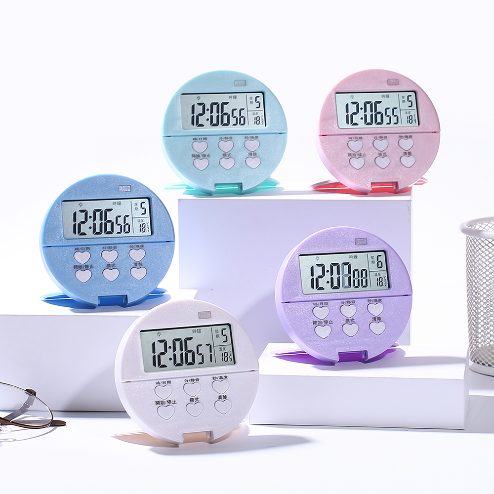 Home Bedroom Desktop Kitchen Electronic Digital Timer 2 Sets Countdown Timer With Alarm Function