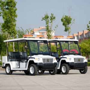 5 chỗ ngồi tuần tra điện <span class=keywords><strong>Buggy</strong></span> đóng cửa Golf giỏ hàng an ninh Tính năng 48V pin câu lạc bộ xe EEC chứng nhận Pick-up cho tham quan - Product Image 4