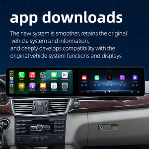 Système CarPlay à double écran de 25,6 pouces pour lecteur DVD de voiture 1 Din, navigation GPS Android, <span class=keywords><strong>Mercedes</strong></span> E <span class=keywords><strong>GLK</strong></span> W212 09-15, conduite à droite - Product Image 3