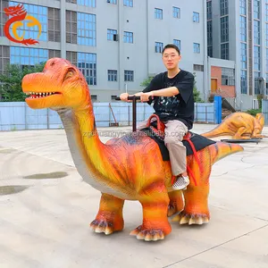 Chuangying Dinosaur Amusement Game Coin Operated Dino Walking Dinosaur Trek Robot Rides For Children Arcade Rides