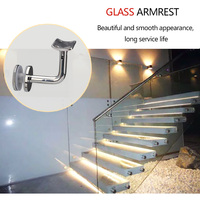 Accessoires de garde-corps en verre réglables en acier inoxydable 304 OEM ODM, support de garde-corps en verre, support de main courante d'escalier