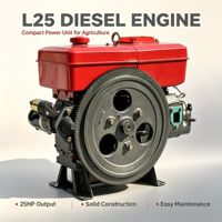 Moteur diesel monocylindre quatre temps refroidi par eau L25, alimentation directe usine, pour véhicule de transport agricole