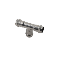 Raccords de presse en Inox, coude en V, réducteur d'accouplement de Tee, raccords de tuyauterie pour eau/gaz, raccords de presse SS