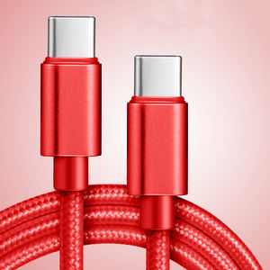 Kabel PD ke USB-C, USB-C 60W 65W 100W 240W, kepang nilon Tipe C 3 kaki 6 kaki 10 kaki - Product Image 5