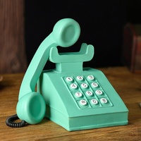 Décorations de salon : Téléphone décoratif de style européen miniature de luxe en résine, modèle américain, en forme de livre, pour arbre téléphonique