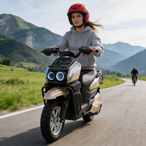 Moto électrique puissante pour adultes, scooter de course tout-terrain, chopper rapide et durable, haute performance, robuste, longue autonomie - Product Image 3
