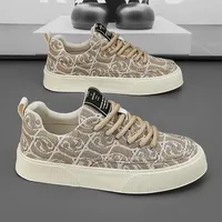 Nouvelles chaussures en toile avec tissu respirant, décontractées et confortables, chaussures en toile épaissies et imprimées