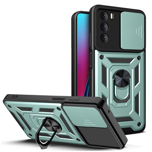 Couvercle d'objectif de caméra coulissant intégré porte-anneau de doigt béquille étuis de téléphone portable pour Motorola G STYLUS 5G <span class=keywords><strong>2023</strong></span> - Product Image 1