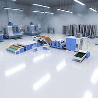 Ligne de production de tissus non tissés industriels nouvelle génération |   Système de cardage + de thermo-collage + de laminage haute capacité 800KG/H pour