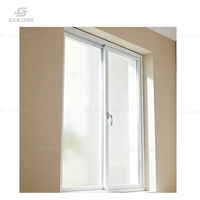 Ventanas correderas Ventana Deslizante Temperamento estándar australiano Diseño de parrilla de vidrio de doble esmalte Ventanas correderas de plástico PVC UPVC Barato