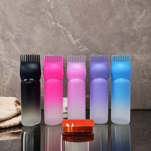 หวีพลาสติกสำหรับย้อมผมพร้อมแปรงหวีผมสีดำย้อมผมด้วยน้ำมันพร้อมแปรงผลิตภัณฑ์ใหม่ขนาด170มล. 180มล. - Product Image 3