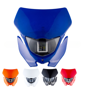 LINGQI Phares de <span class=keywords><strong>moto</strong></span> à LED modifiés Éclairage de phares Grimace Capot pour <span class=keywords><strong>moto</strong></span> tout-terrain Motocross Dirt Bike Parts - Product Image 3