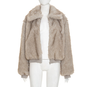 Vente en gros manteau de <span class=keywords><strong>fausse</strong></span> <span class=keywords><strong>fourrure</strong></span> pour femmes à la mode <span class=keywords><strong>veste</strong></span> d'hiver en <span class=keywords><strong>fausse</strong></span> <span class=keywords><strong>fourrure</strong></span> pour femmes manteau d'hiver chaud en <span class=keywords><strong>fausse</strong></span> <span class=keywords><strong>fourrure</strong></span> pour femmes - Product Image 5