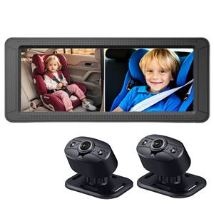 Baby Cam <span class=keywords><strong>2</strong></span> Infant Video Monitor und Auto kamera mit Nachtsicht-Zwei-Wege-Video für Auto-und Reises icherheit - Product Image 1