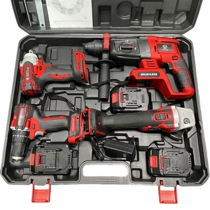 Bộ dụng cụ cầm tay đa năng YUTUO 18V 20V 21V: Máy khoan, tua vít, máy mài, máy khoan búa 4 trong 1, kèm hộp nhựa - Product Image 5