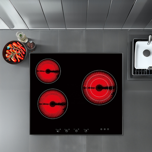 Foshan Household Ceramic Hob Induction Cooktop New Style Built-In Electric 3-Burner Cooking Stove