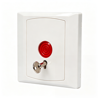 Bouton de panique filaire d'urgence PB-28 ABS 12V NO/NC en option pour système d'alarme de sécurité bancaire et commercial - Vente directe usine