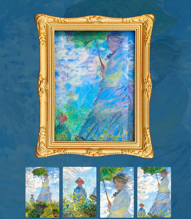 La femme avec un parapluie