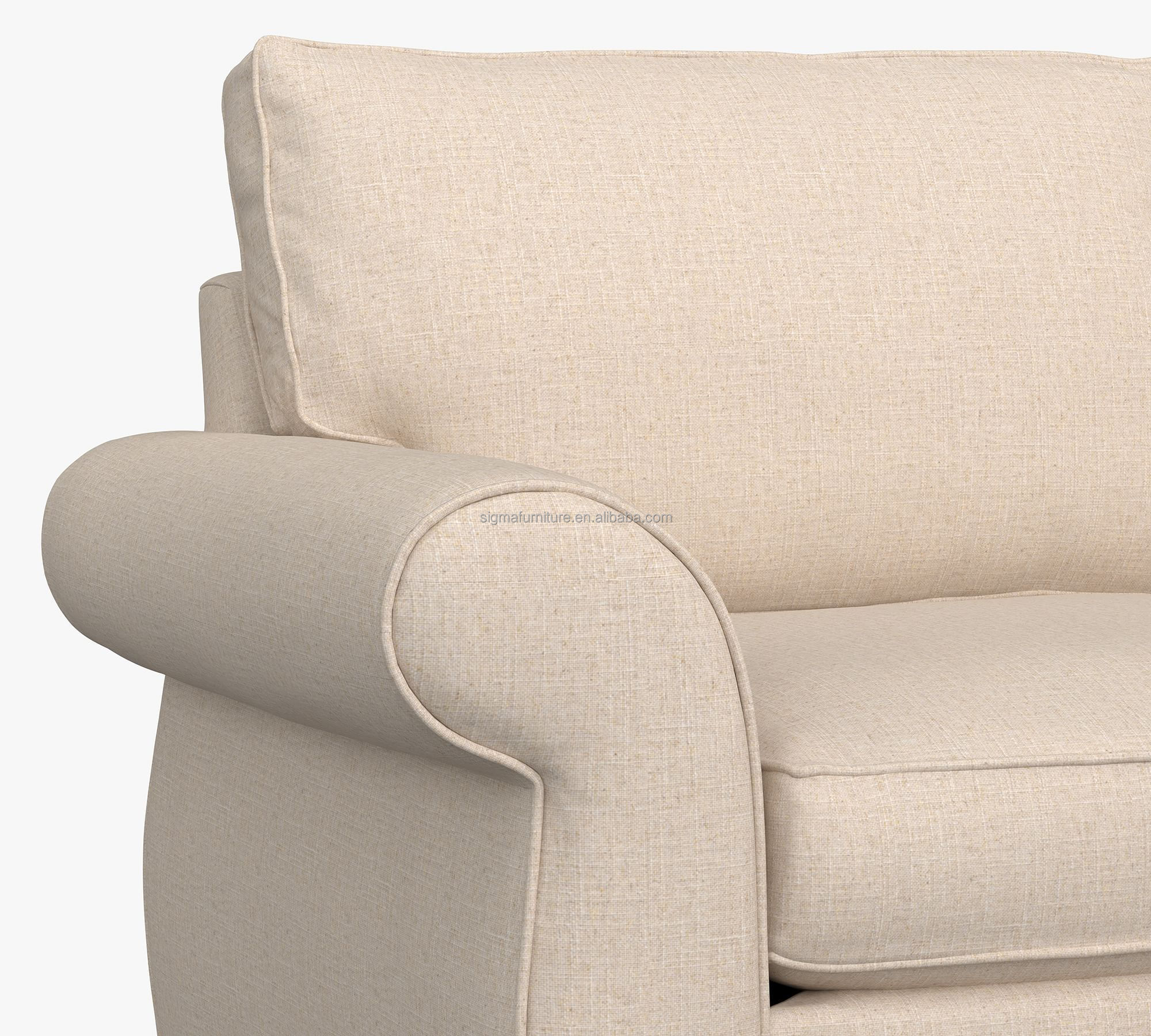 Luxury modern sectional L-shape coach fabric sofa set modular with Corner sofa and chaise sofa bed