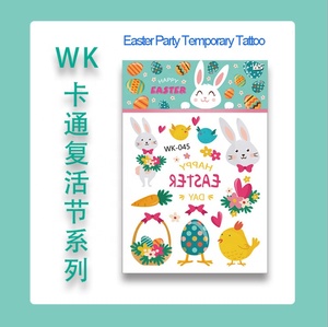 Pasqua Favori di Partito Assortiti Pasqua Tema Tatuaggi Temporanei Bunny Dinosauro Uovo di Pasqua Disegno Tatuaggi Temporanei Per I Bambini - Product Image 6
