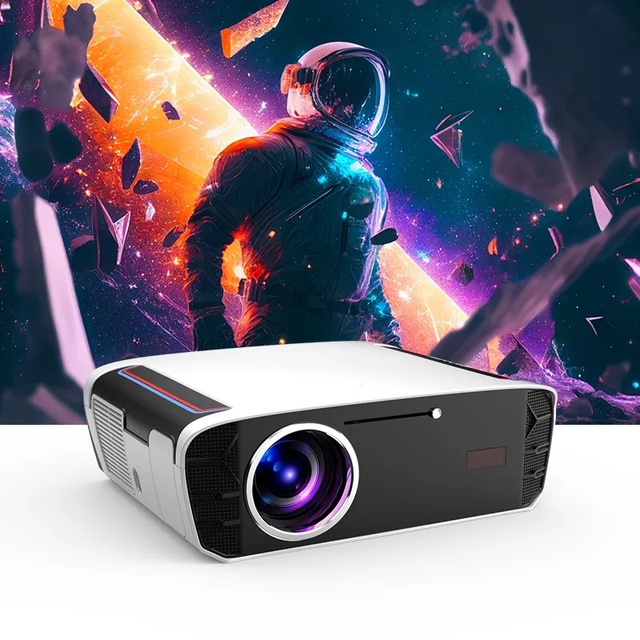Next-Gen Google Home Projector 1850 ANSI Android 14 TOF Focus Google Voice Control 4K Support HIFI Stereo Portable
