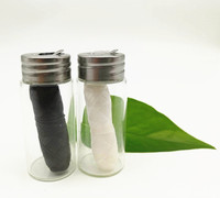 Natuurlijke zijden tandzijde voor navulbare candelillawas, 100% composteerbaar, ecologische mondverzorging, 109 Yds/100m (2-pack) Natuurlijke Munt