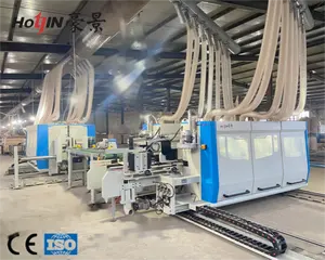 Laminate flooring production machine