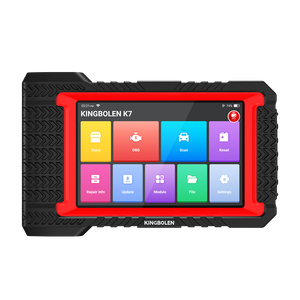 Outil de diagnostic automobile Kingbolen K7 pour systèmes complets, avec programmateur de clés et plus de 38 fonctions de réinitialisation, compatible OBD2, écran tactile 7 pouces. Disponible depuis nos entrepôts USA et UE. - Product Image 1