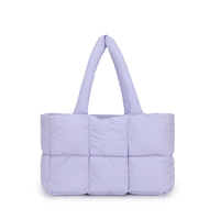 Sac Fourre-tout Matelassé en Nylon Écologique pour la Salle de Sport, le Shopping ou la Plage, Personnalisable avec Logo et Couleur, Léger, Style Doudou