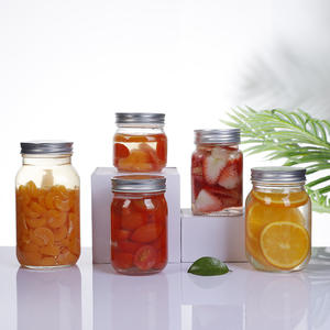 Available Different Sizes Food Grade Customized <strong>Mason</strong> <strong>Glass</strong> <strong>Jar</strong> <strong>Mason</strong> <strong>Jar</strong> <strong>Glasses</strong> Accepting Custom logo - Product Image 1