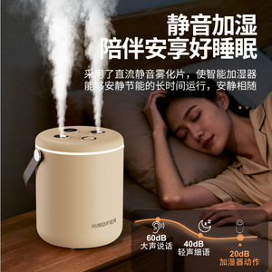 เครื่องทำความชื้นอัลตราโซนิก 3-5 ลิตร ควบคุมด้วยระบบสัมผัส พร้อมไฟกลางคืน แบบตั้งโต๊ะ พกพาสะดวก สำหรับบ้าน สำนักงาน ห้องนอน - Product Image 5