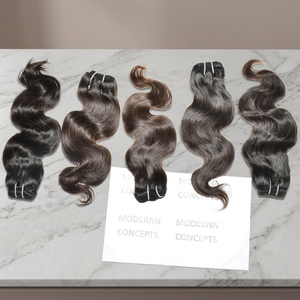 <b>Cheap</b> Raw Virgin Natural Hair Long 8-32 Inch Bodywave Bundles Black Color Unprocessed 100% Brazilian Temple Human Hair - Product Image 1