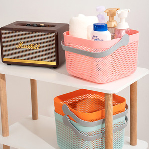 <strong>Picnic</strong> <strong>Baskets</strong> Kitchen Bath <strong>Toy</strong> Organizer Wire Mesh Household Storage <strong>Basket</strong> Food Fruit Storage <strong>Basket</strong> with Wooden Handle - Product Image 4