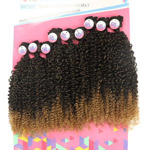 Nuove Extension <span class=keywords><strong>per</strong></span> <span class=keywords><strong>Capelli</strong></span> Sintetici Super Morbidi Resistenti al Calore, Set da 9 Pezzi, <span class=keywords><strong>Capelli</strong></span> Lisci Crespi - Product Image 2