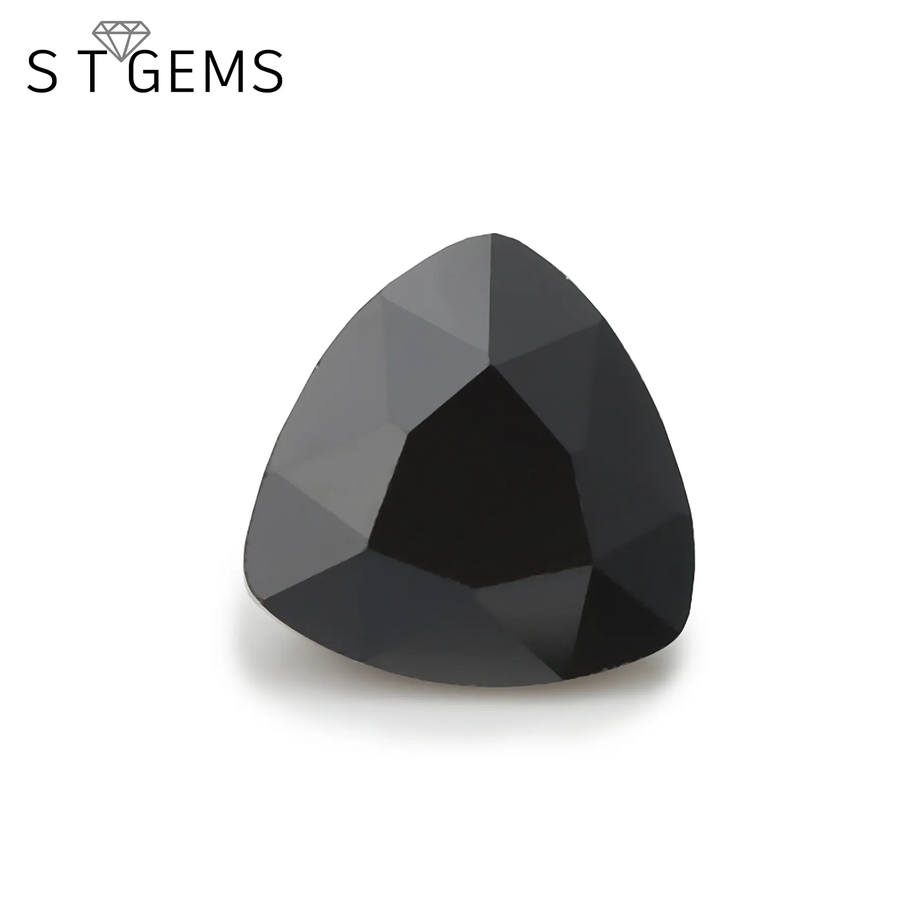 Prenses kesim siyah CZ taşlar ağır üçgen şekli kübik zirkonya takı <span class=keywords><strong>düşük</strong></span> fiyat