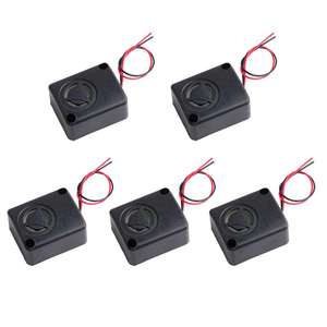 Coque carrée DC3V 5V 12V 24V haut décibel sirène électrique piézo-électrique pompier ambulance sécurité alarme sonore fort Buzzer 25cm câble - Product Image 2