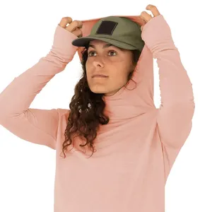 Women Fishing Shirt Bamboo Clothing Top Soft Women's Comfortable T Shirt Lightweight Long Sleeve Fishing Shirt With Hoody