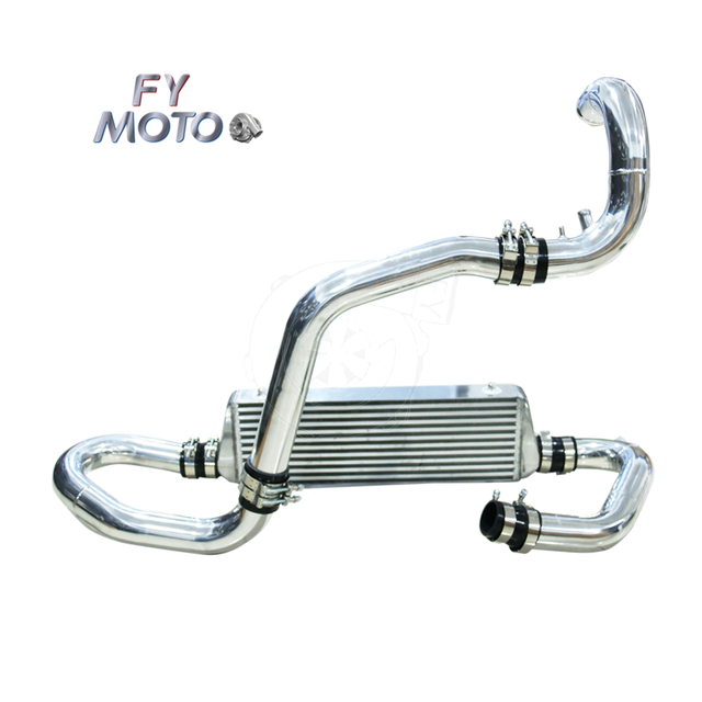 Front Mount Intercooler Kit with Aluminum Pipe for VW Golf GTI MK4 1.8t 98-05