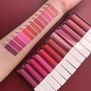 Rouge à lèvres mat Vegan, liquide mat, couleur chair, résistant à l'eau, personnalisé, longue durée, étiquette privée, ml - Product Image 3