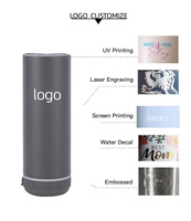 Bouteille d'eau intelligente portable 600 ml/20 oz avec haut-parleur Bluetooth sans fil pour sublimation, disponible en Teal, Noir, Blanc – Vente en gros