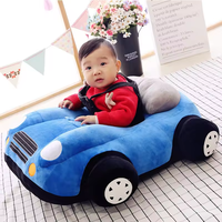 Sofá de asiento de apoyo para bebé/silla de aprendizaje para bebé en forma de coche suave de felpa/sofá cómodo para mantener la postura sentada