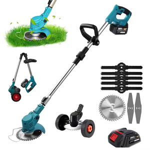 Tondeuse à gazon FengLi industrielle 21V à batterie lithium, moteur 4 temps 125cc, bac de ramassage 150L, petite tondeuse de jardin DIY rechargeable 500W - Product Image 1