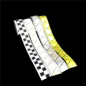 Lianxing couleurs fluorescentes PVC Micro <span class=keywords><strong>bande</strong></span> réfléchissante prismatique Cear matériau réfléchissant lumineux <span class=keywords><strong>bande</strong></span> réfléchissante en PVC imprimable - Product Image 5