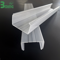 Couverture LED en acrylique moderne Bming pour intérieur, lentille de diffusion PMMA, lentille de forme Fresnel pour éclairage LED