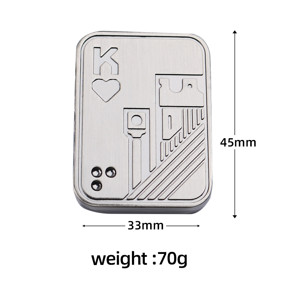 Carte poussoir k couleur pistolet