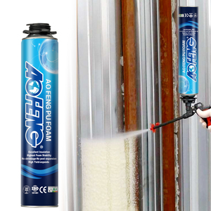 Mousse <span class=keywords><strong>de</strong></span> polyuréthane en spray blanche, peignable, forte adhérence, séchage rapide, isolation pour murs et greniers - Product Image 1
