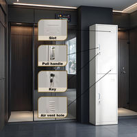 Armoire de rangement autoportante en acier ventilée – Conception respirante pour chambre d'appartement, rangement de vêtements sans odeur