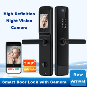 Volibel nhà thông minh sinh trắc học vân tay mật khẩu tuya Wifi kỹ thuật số điện tử thông minh khóa cửa với máy ảnh - Product Image 2